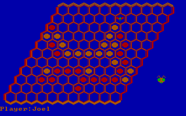 Beehive IBM PC/Compatibles Screenshot: Spaces start filling up...