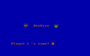 Beehive for IBM PC/Compatibles - Title screen and setting up the players.