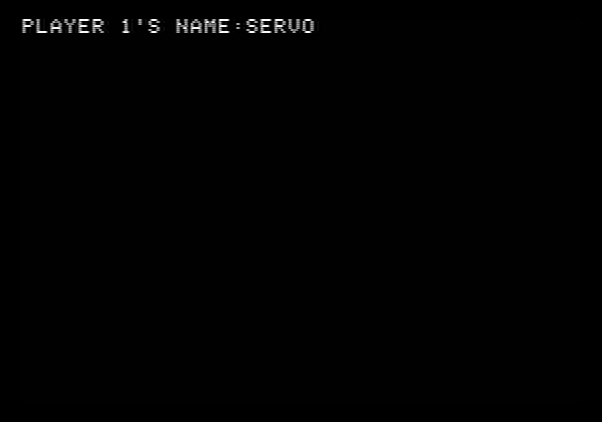 Beehive Apple II Screenshot: First, enter each player's name.