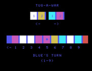 Tug-A-War for TI-99/4A - Game start.