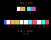 Tug-A-War for TI-99/4A - Now it's red's turn...