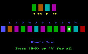 Tug-A-War for IBM PC/Compatibles - Red player is close to winning now...