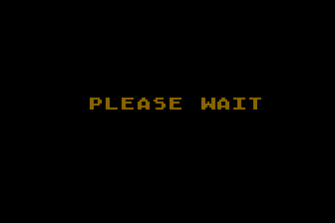 Tug-A-War Atari 8-bit Screenshot: Loading screen.