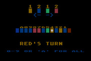 Tug-A-War for Atari 8-bit - Red's turn...