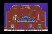 Chinese Juggler for Commodore 64 - Oops, the non-white plate spins off the screen...