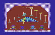 Chinese Juggler for Commodore 64 - All of the plates need to be yellow here!