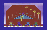 Chinese Juggler for Commodore 64 - Keep tossing plates in the air until they change into the right color.