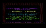 Pinball Wizard for Commodore VIC-20 - Loading screen.