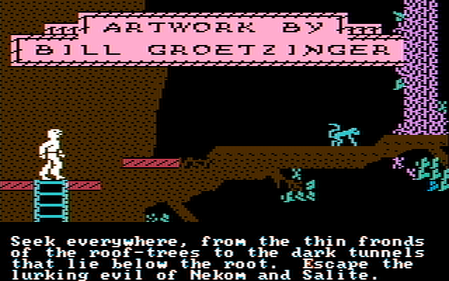 Below the Root IBM PC/Compatibles Screenshot: The game demo continues.