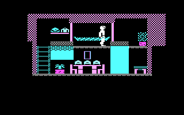 Below the Root IBM PC/Compatibles Screenshot: The game starts here.