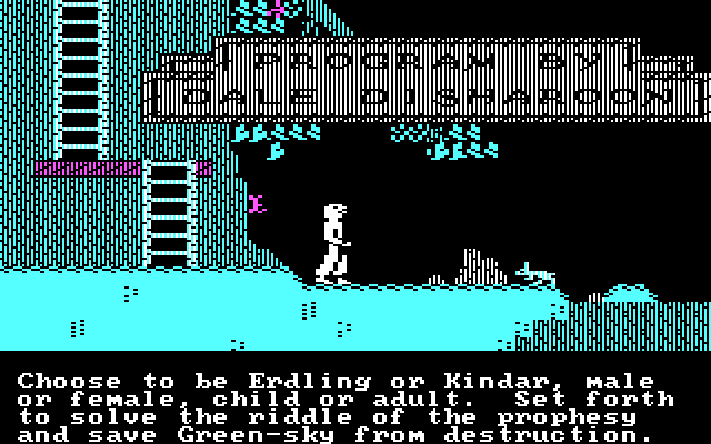Below the Root IBM PC/Compatibles Screenshot: The first of the game demo and credits screens.