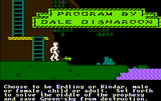 Below the Root IBM PC/Compatibles Screenshot: The start of the game demo and credits.