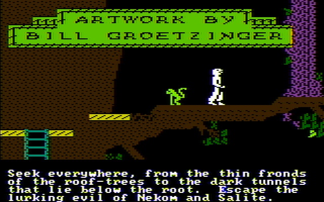 Below the Root IBM PC/Compatibles Screenshot: Game demo and credits continue...