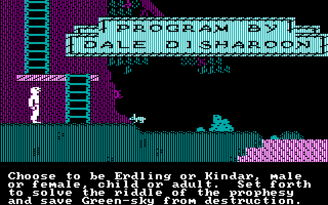 Below the Root IBM PC/Compatibles Screenshot: The game demo and credits begin.