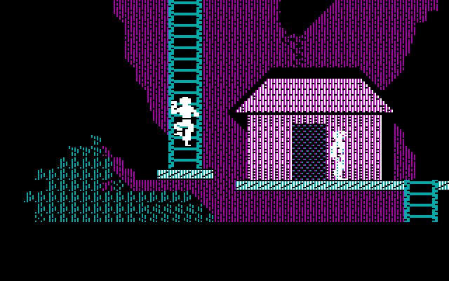 Below the Root IBM PC/Compatibles Screenshot: Climbing down a ladder...