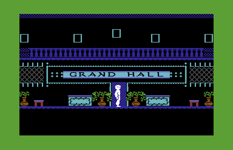 Below the Root Commodore 64 Screenshot: Grand hall entrance.