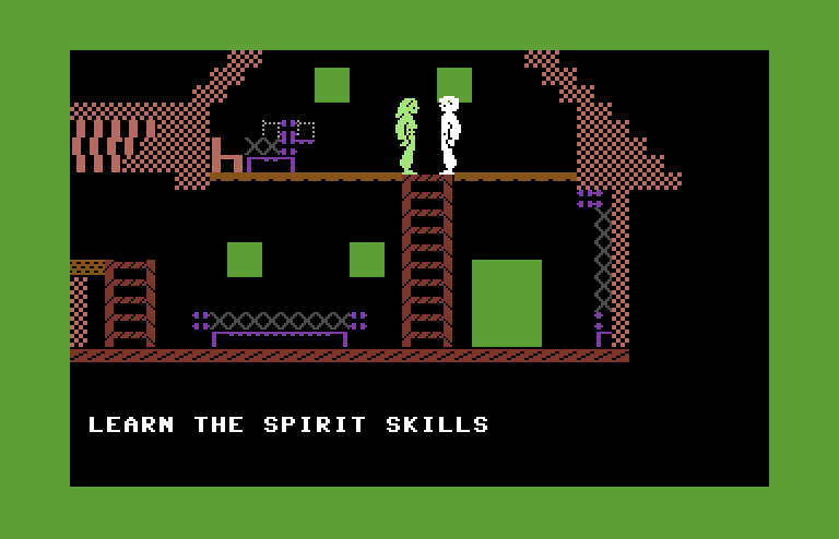 Below the Root Commodore 64 Screenshot: You should learn the spirit skills!