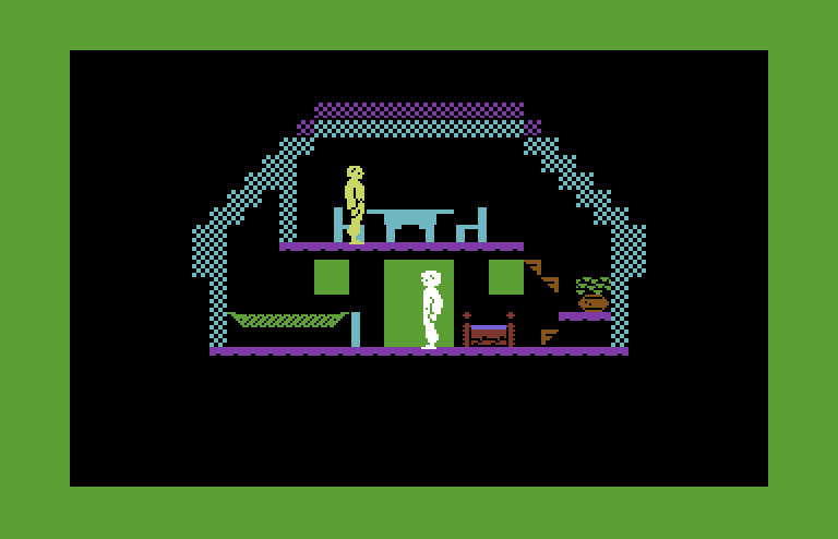 Below the Root Commodore 64 Screenshot: Inside a building