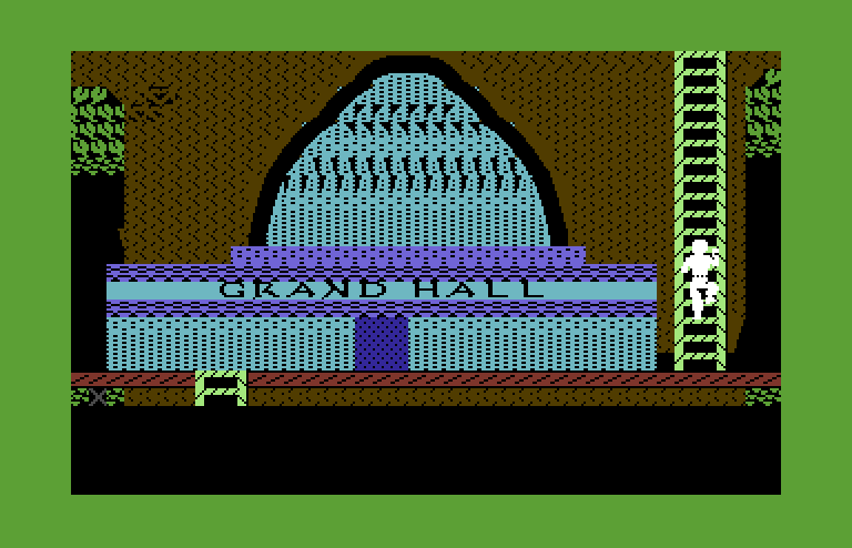 Below the Root Commodore 64 Screenshot: Welcome to the grand hall...
