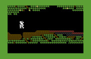 Below the Root for Commodore 64 - Jumping over a gap in the tree.