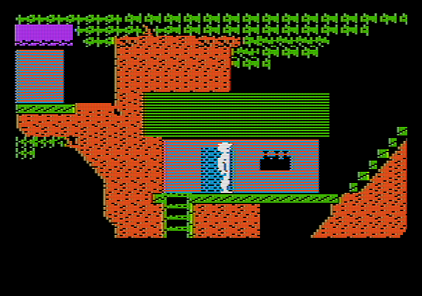 Below the Root Apple II Screenshot: Setting out on our adventure.