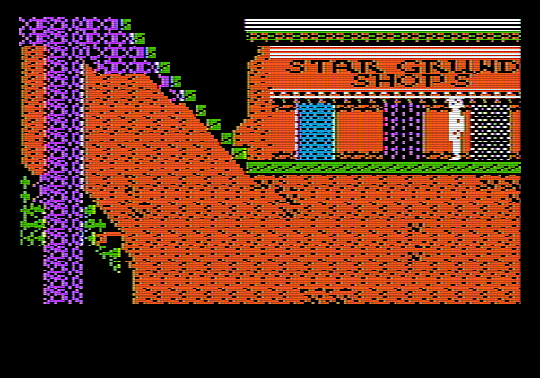 Below the Root Apple II Screenshot: Hmm, here are some shops.