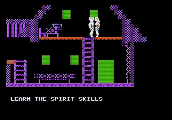 Below the Root Apple II Screenshot: I'll need to learn the spirit skills if I'm to succeed.