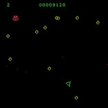 Astro-Dodge for IBM PC/Compatibles - Watch out for that red alien!