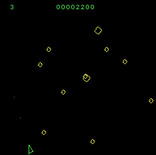 Astro-Dodge for IBM PC/Compatibles - Blasting asteroids...