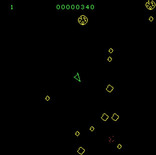 Astro-Dodge for IBM PC/Compatibles - Blasting those pesky rocks...
