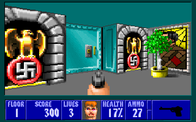 Wolfenstein 3D IBM PC/Compatibles Screenshot: Start of another episode...