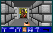 Wolfenstein 3D for IBM PC/Compatibles - Exploring another hallway...