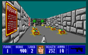 Wolfenstein 3D for IBM PC/Compatibles - This room is relatively safe, and has a lot of treasure...