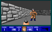 Wolfenstein 3D for IBM PC/Compatibles - Yikes, enemy spotted!