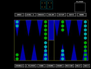 World Champion Backgammon for IBM PC/Compatibles - Computer player goes first...
