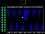 World Champion Backgammon for IBM PC/Compatibles - Starting screen and menu.