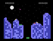 Zero Zone for TI-99/4A - Here comes a quick plane, shoot it before it's out of range!