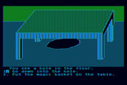 Dragon's Keep for Atari 8-bit - There's a hole under this table!