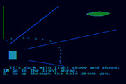 Dragon's Keep for Atari 8-bit - It's dark...head in which direction?
