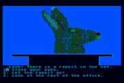 Dragon's Keep for Atari 8-bit - A rabbit in a hat.