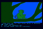 Dragon's Keep for Atari 8-bit - A monkey is in this tree!