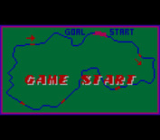Konami GT for Arcade - Game start; the race map.