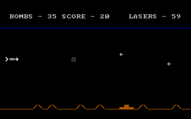 Attack IBM PC/Compatibles Screenshot: Enemy arrow destroyed!