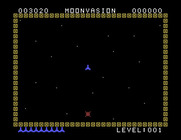 Moonvasion for TI-99/4A - Game start.