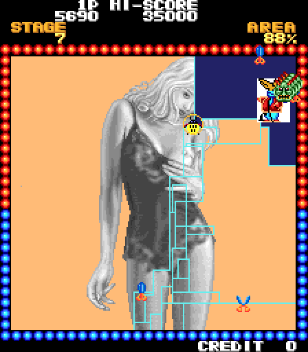 Perestroika Girls Arcade Screenshot: Almost the final image...