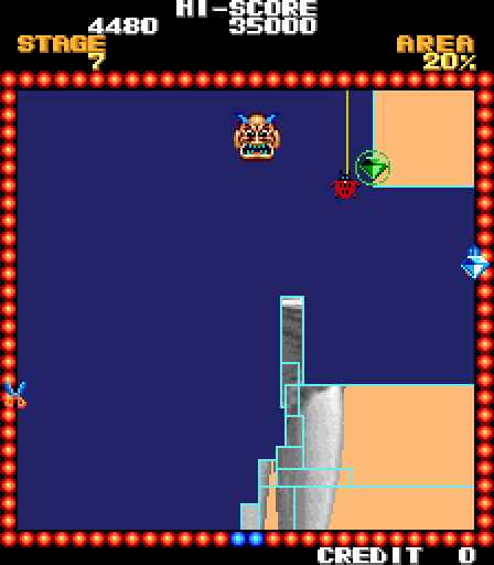 Perestroika Girls Arcade Screenshot: On to stage 7...