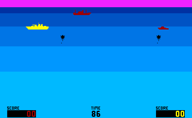 Seawolf II Arcade Screenshot: Game start.