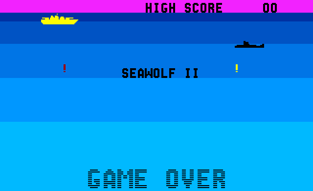 Seawolf II Arcade Screenshot: Title screen.