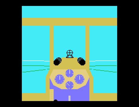 Spad XIII TI-99/4A Screenshot: Game start.
