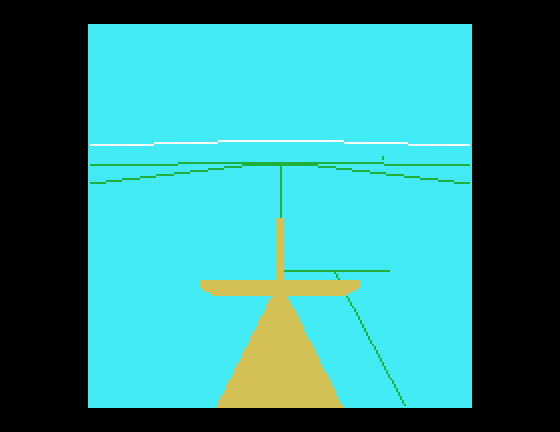 Spad XIII TI-99/4A Screenshot: View of the plain tail.